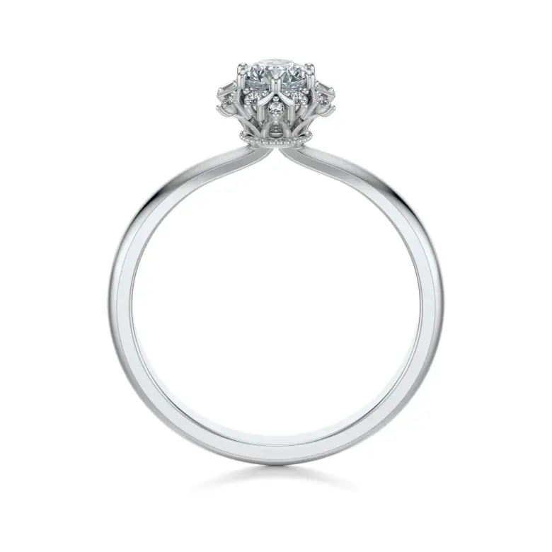 Pierścionek białe złoto z diamentami AJPZ_081